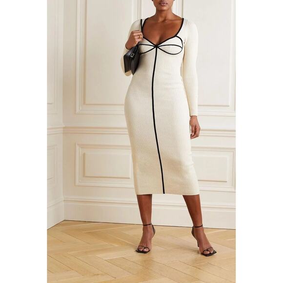 Mara Hoffman + Net Sustain Lucienne Ribbed Organic Cotton-blend Midi Dress XS - Picture 16 of 16